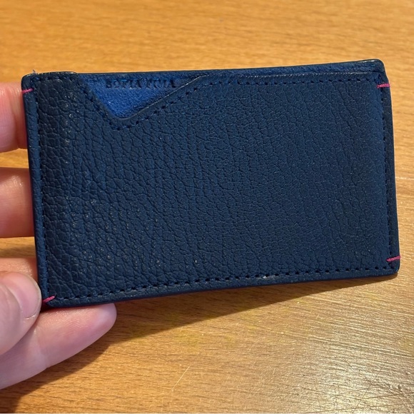 Sofia Fima Navy Leather Card Case - Brand New - Picture 2 of 7